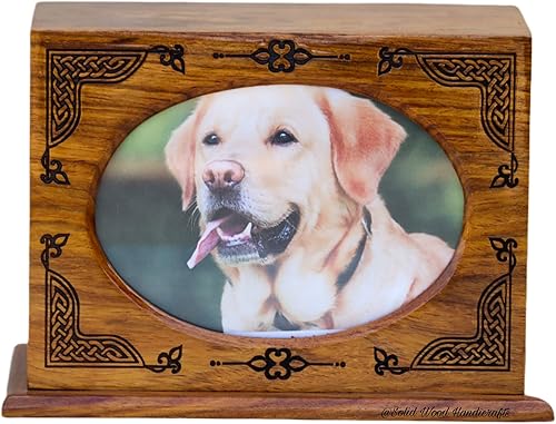 Miniatura 2 de Urna de madera para cenizas de mascotas | Urnas de cremación de madera para cenizas de perros y gatos | Urnas decorativas funerarias de recuerdo