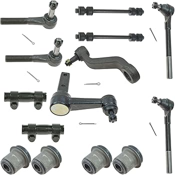 amazon com tie rod pitman idler arm sway bar link bushing steering suspension kit set 12pc automotive amazon com