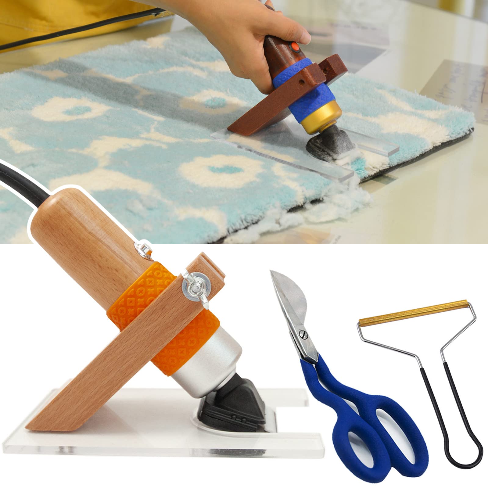Tondeuse tapis guidée en acrylique pour sculpter les reliefs