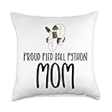 Proud Pied Ball Python Mom - Cute Pied Ball Python Throw Pillow