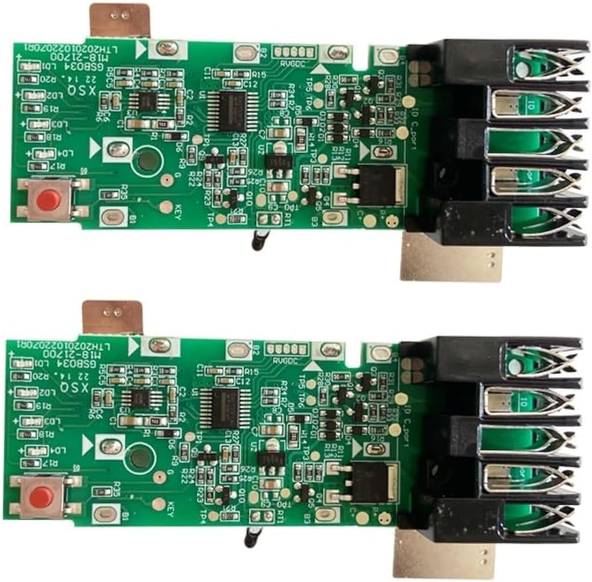 18V 15-Cell 21700 PCB Battery Charging Protection Circuit Board for Milwaukee M18 12.0Ah (2-Pack)