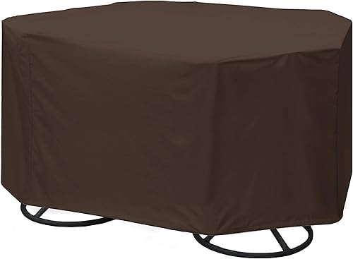 Fundas de muebles de patio impermeables resistentes - Se adapta a juegos de comedor de 4 sillas, mesa redondacuadrada, diseño octágono 600D