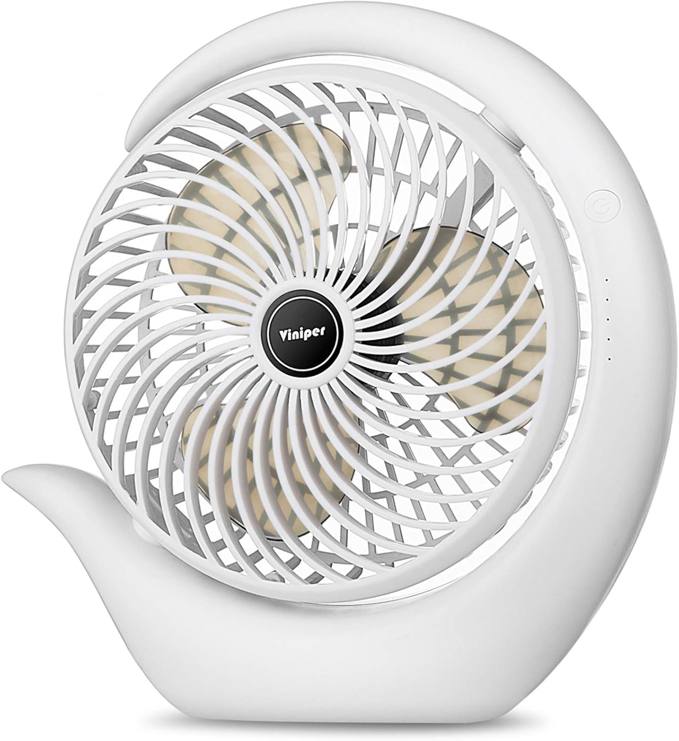 viniper Battery Desk Fan, USB Battery Rechargeable Table