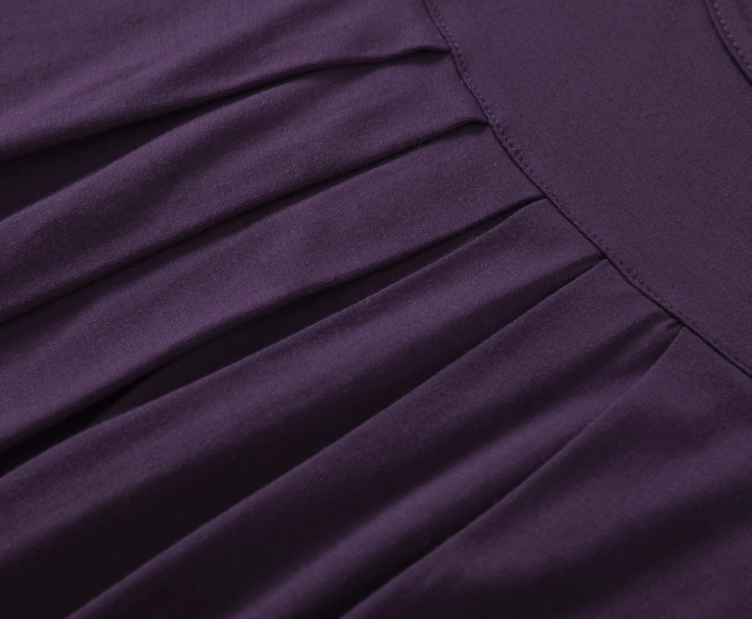 Latuza Women's Petite Long Sleeves Pajamas Set Petite Size Viscose Top and Pants - Image 5