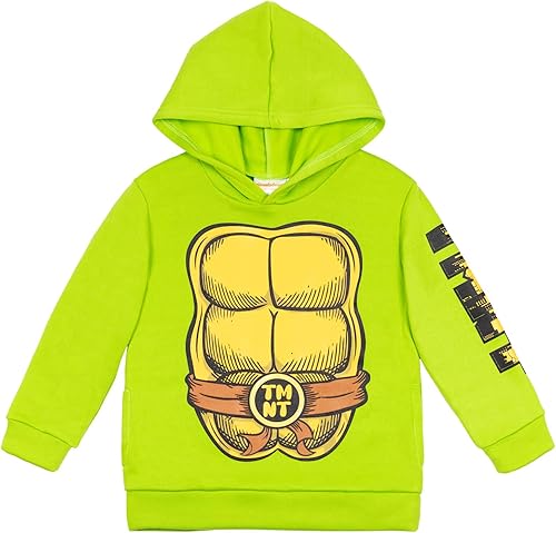 Teenage Mutant Ninja Turtles Sudadera con capucha de forro polar para niños pequeños a niños grandes (2T - 18-20)