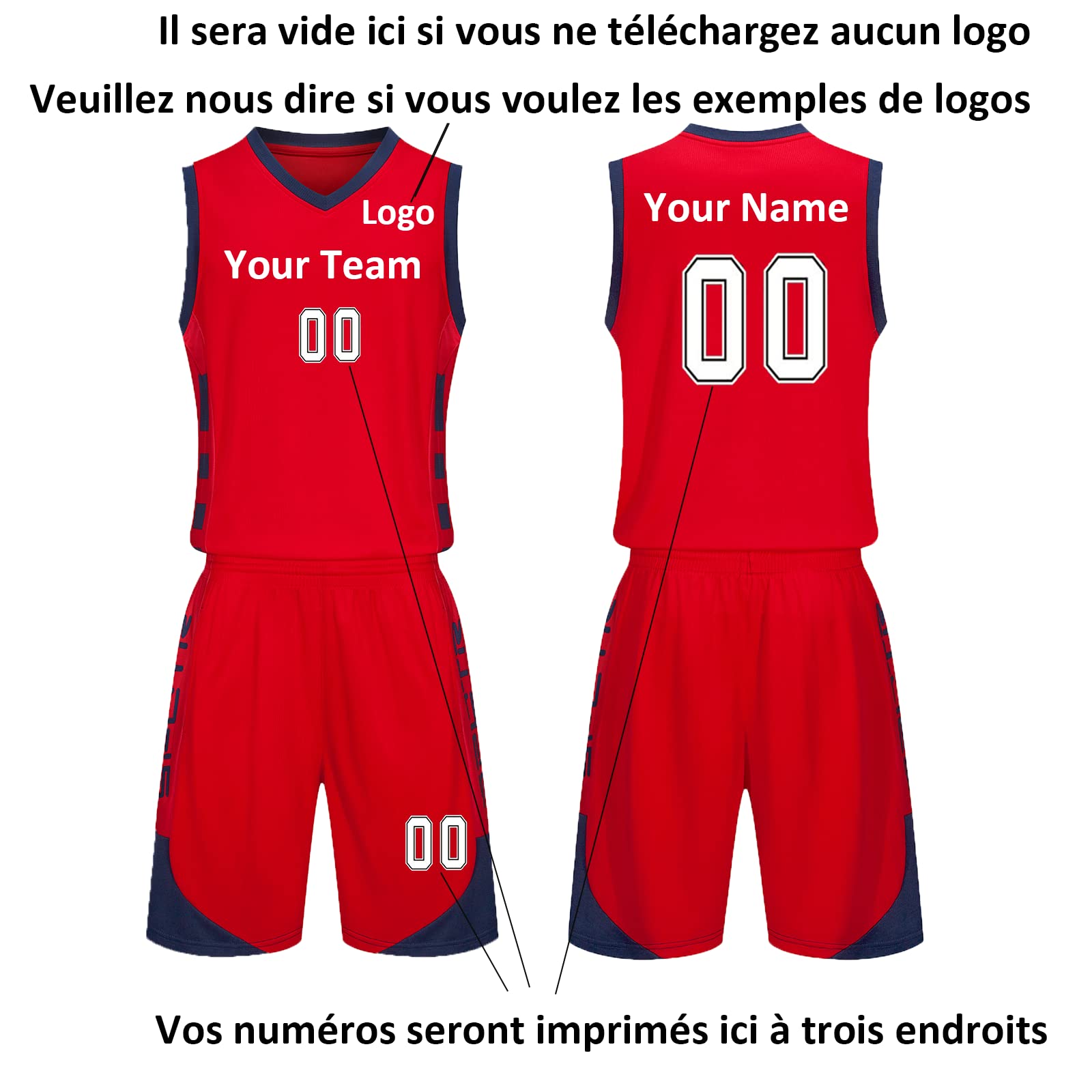 Maillots De Basketball Personnalisé Hommes Adulte Enfant Basketball pour Enfants Jersey Sweat-Shirt Femmes Basket Maillots Ensemble