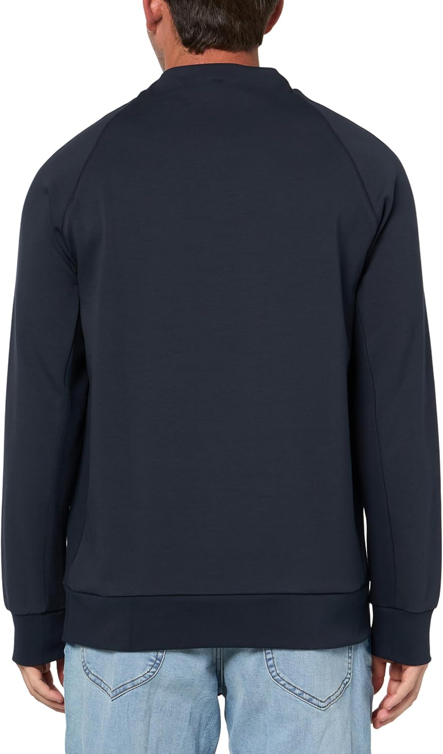 BOSS Men's Badge Logo Cotton Blend Sweatshirt