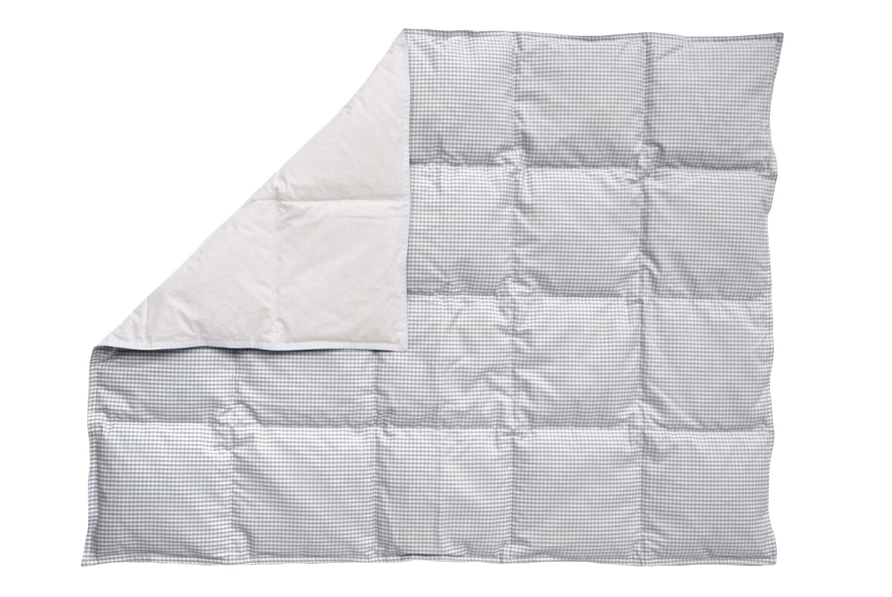 'tavolinchen Baby de plumón de"Twist cuadros Baby – Manta, niños, – Edredón de plumón gris gris Talla:75/100