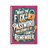 LDGSUPH Password Organizer Notebook - Spiral Bound Internet Account Log Book, Secure Password Tracker for Websites, Logins, Usernames & Notes, Portable Password Keeper Journal (D)