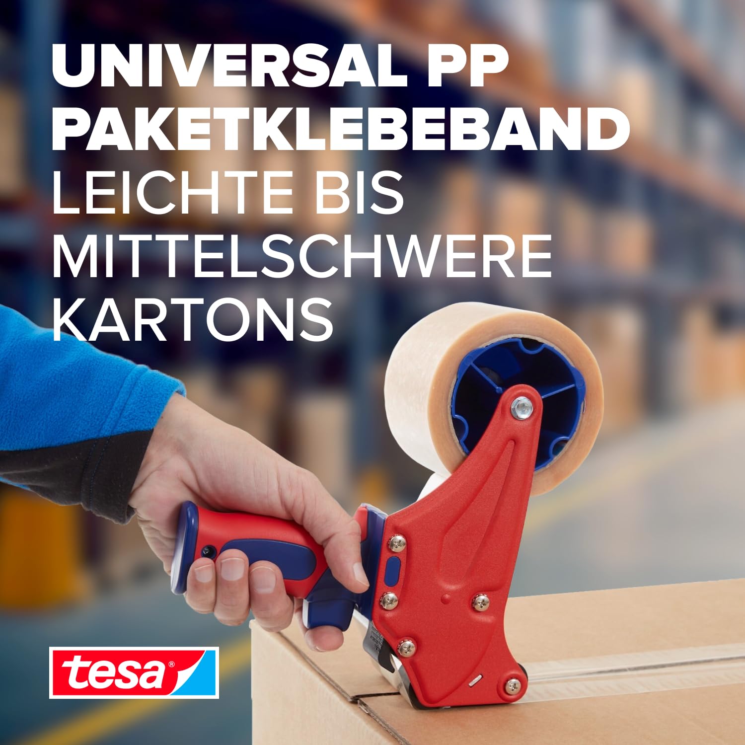 tesa tesapack 4024 Universal PP - 36er-Pack - Paketklebeband aus PE-Folie - Versandklebeband für geräuscharmes Abrollen - witterungs- und alterungsbeständig - transparent - je 66 m x 5 cm