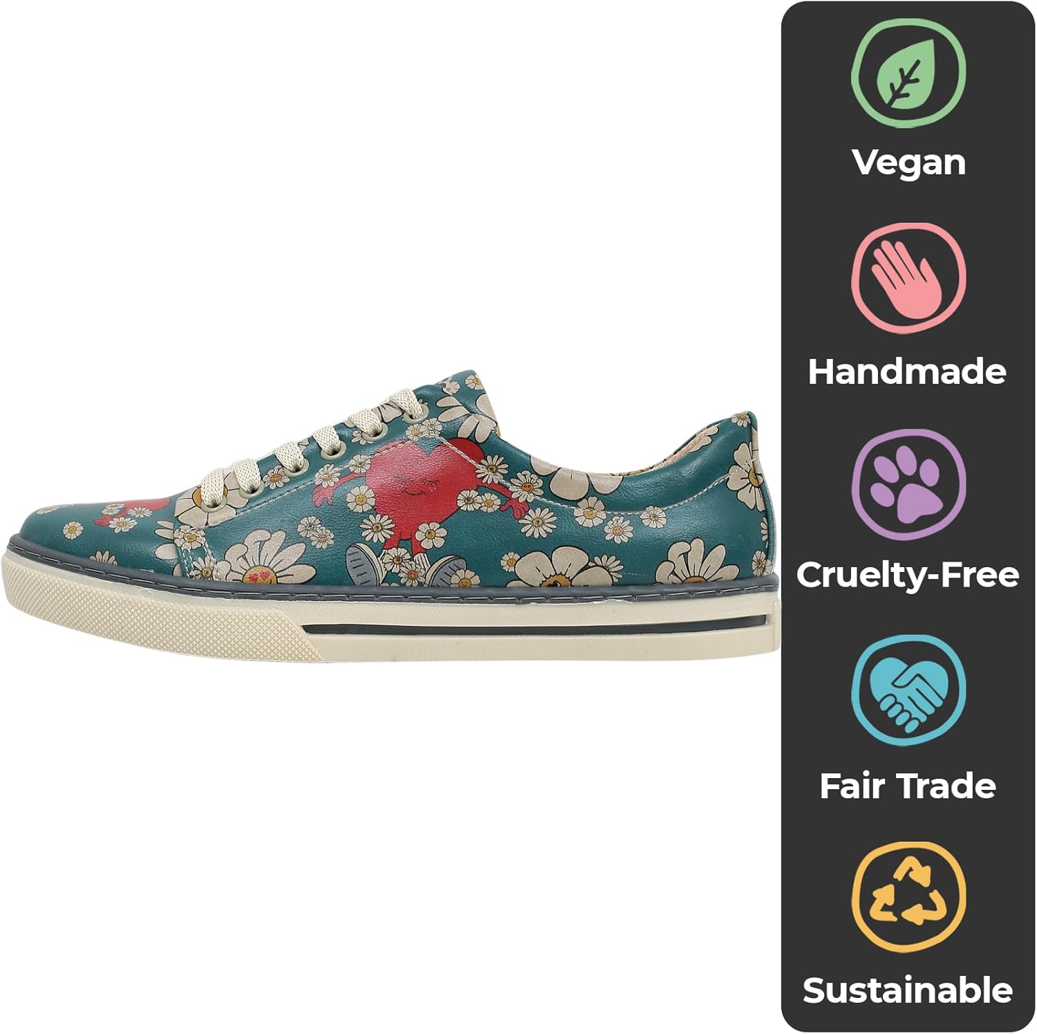 DOGO Vegan Leather Sneakers for Women - Handmade and Unique Fashion Sneakers for Women - Image 5
