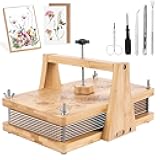 NIUGRECF 1Set Large Wooden Flower Press Kit - Even Pressure Flowers Pressed DIY Arts Set for Making Dried Flower/Plant（11in*7in）