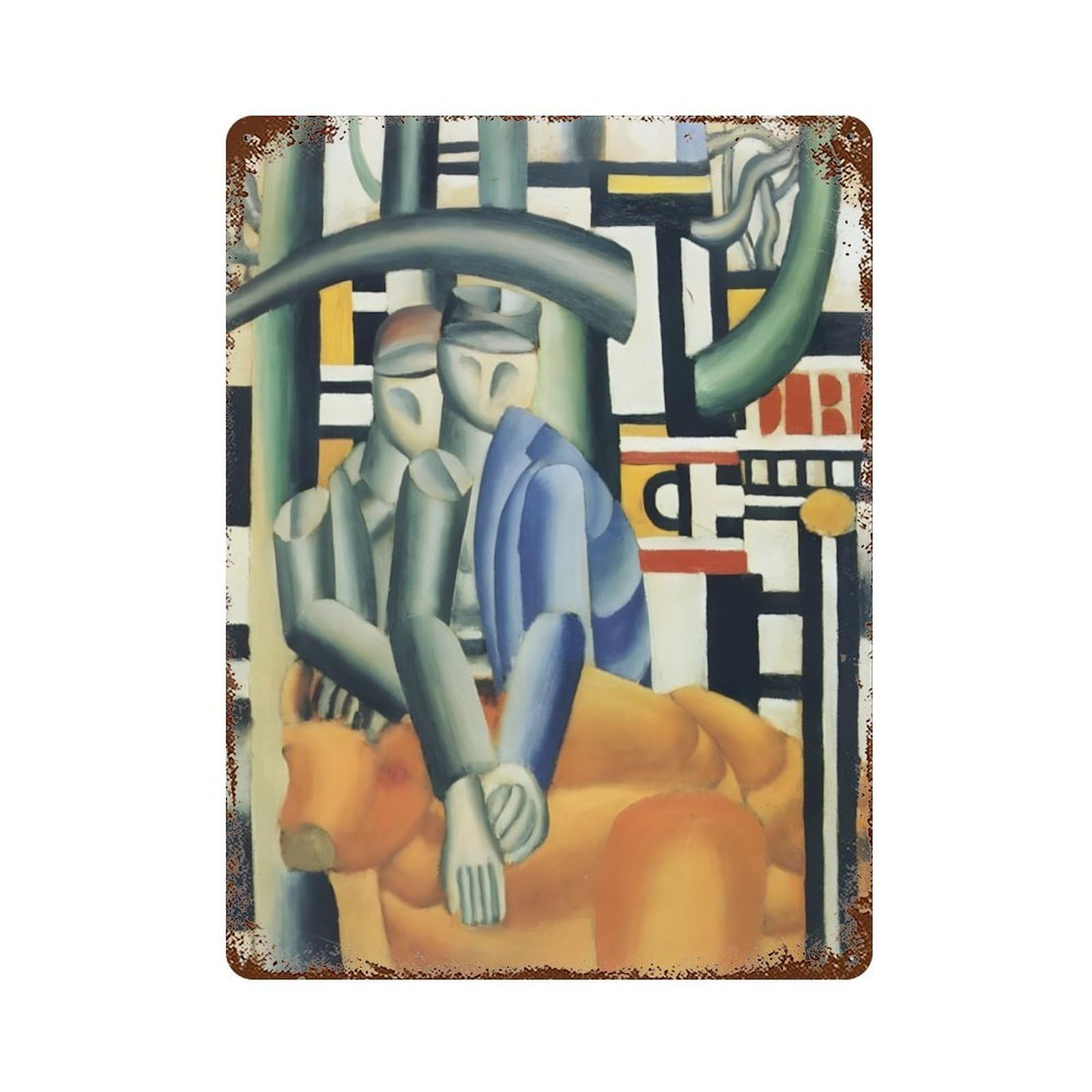 xiaoxiaoshen French Painter Fernand Leger (6) Wall Decor Art Metal Tin Poster Modern Home Decor Art Home Bar Shop Decorations Vintage Sign 40x30cm