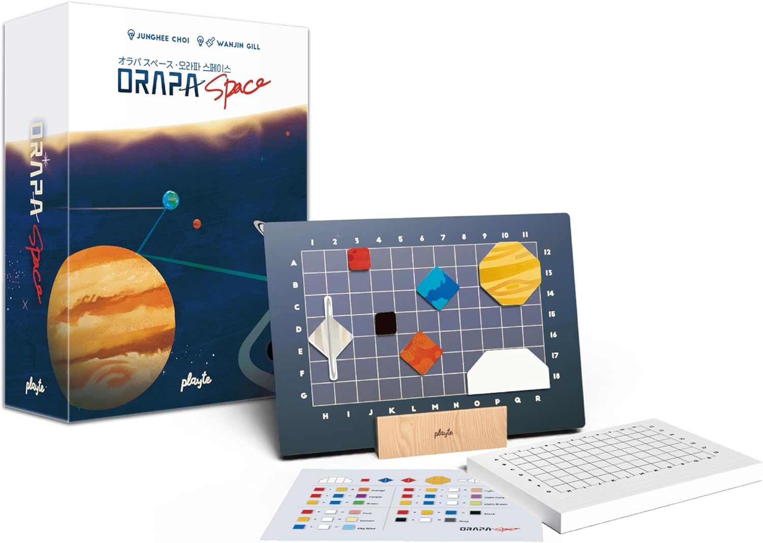 Orapa Space – Laser Logic Deduction Game with Magnetic Planet Tiles