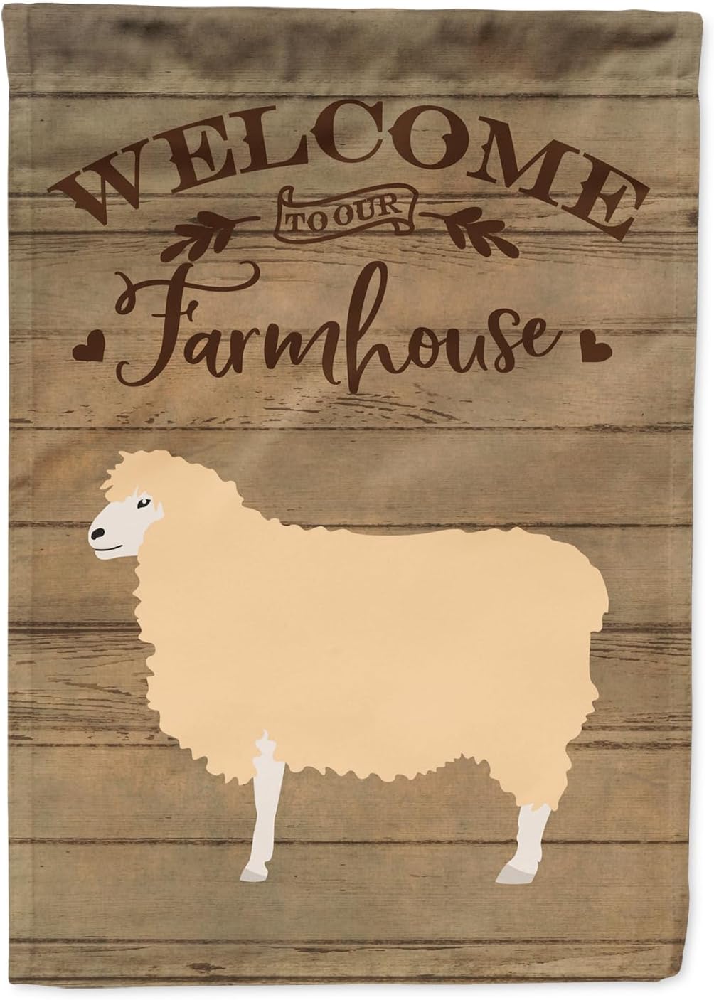 Caroline's Treasures CK6918GF English Leicester Longwool Sheep Welcome Garden Flag Mailbox Flag Decorative Yard Flag Banner Outside Patio Artwork Yard Flower Beds, Garden Size, Multicolor