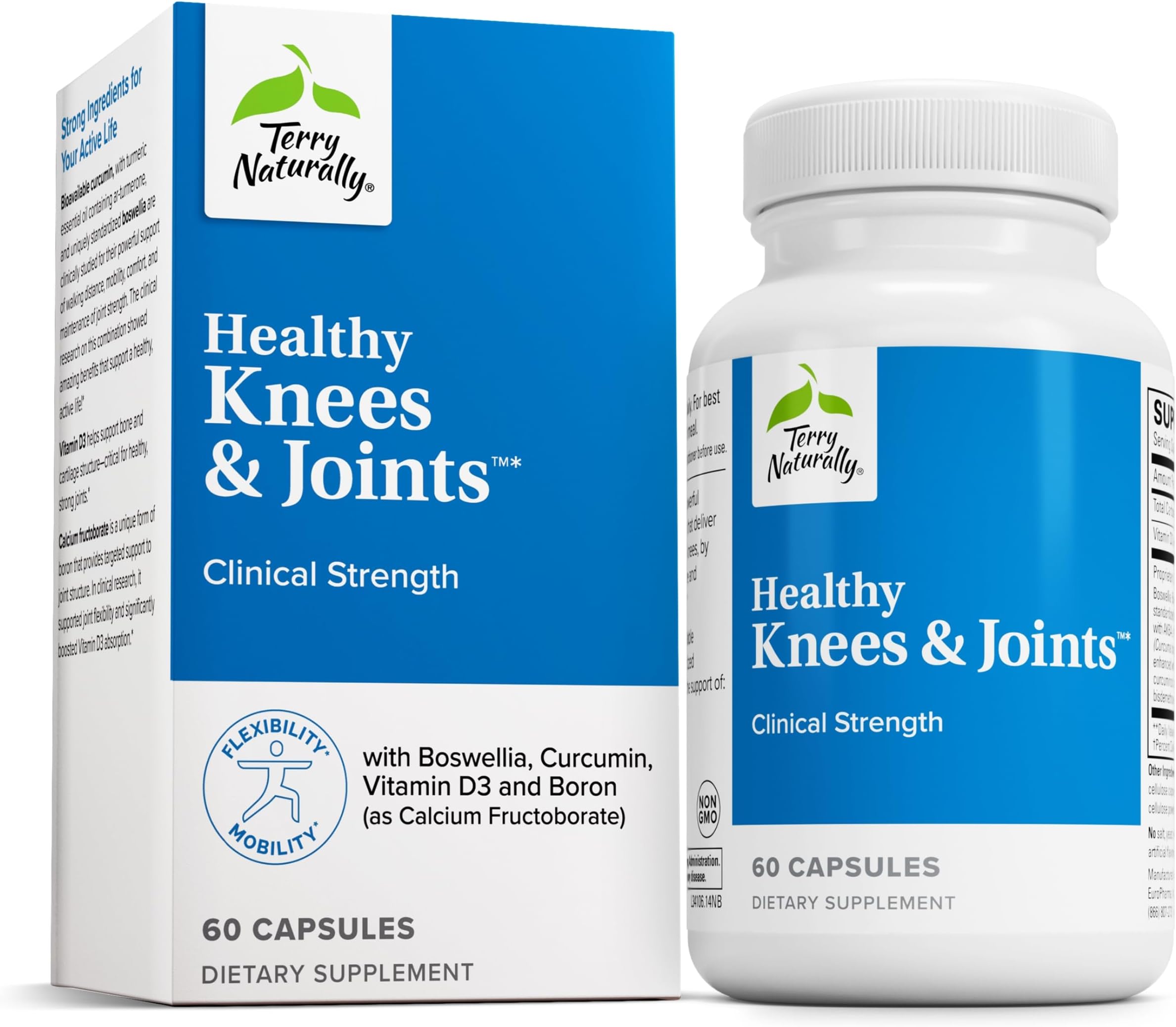 EuroPharma Healthy Knees and Joints Herbal Formula, 60 Caps