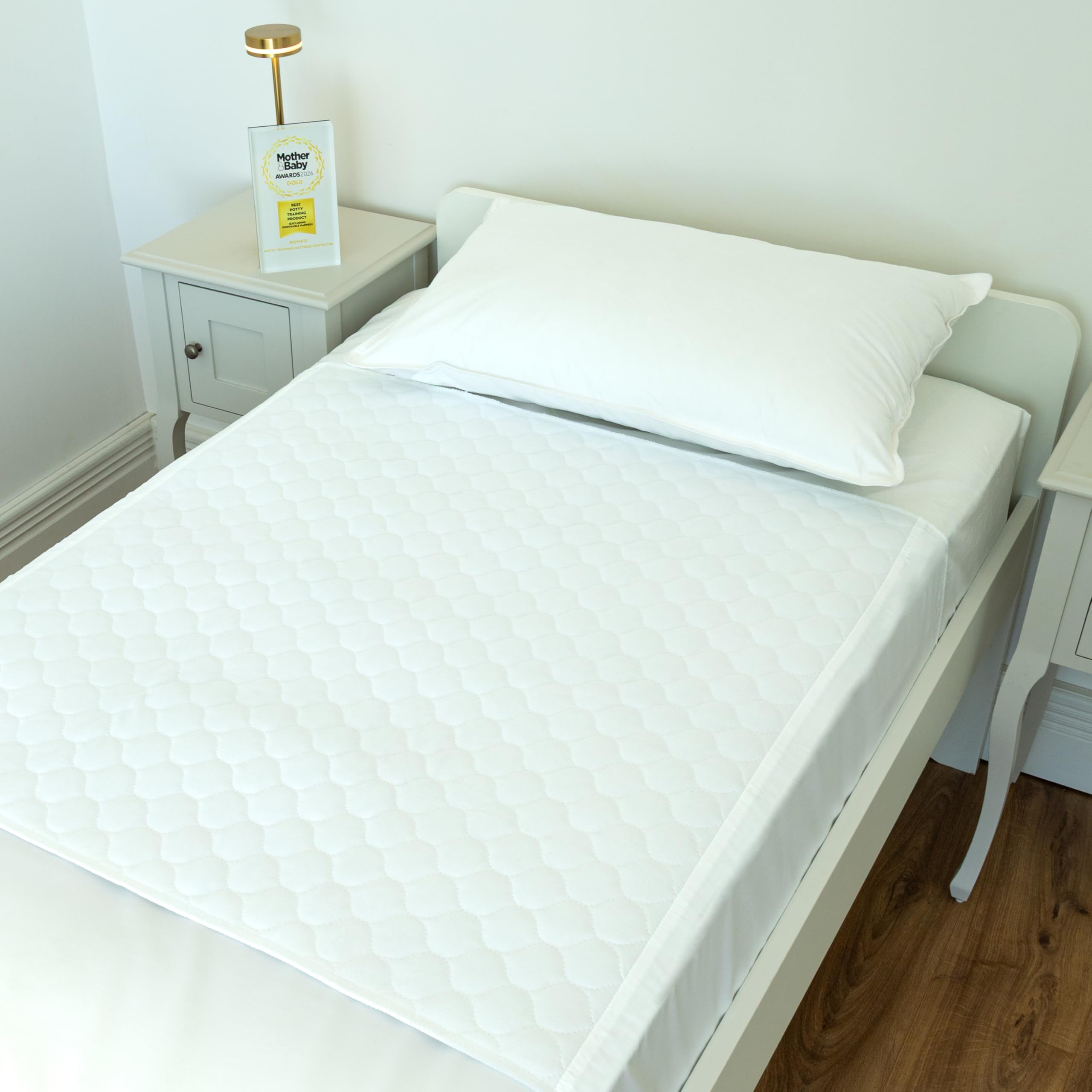 Tapis antidérapant avec plis latéraux et protège-matelas étanche