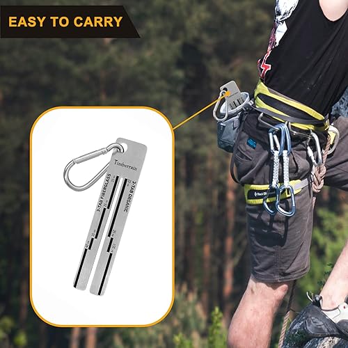 Miniatura 5 de Medidor de tejas 4/09, herramienta de calibre de ingeniería para tejas de techo, herramienta de medición de tejas de techo con mosquetón, medidores