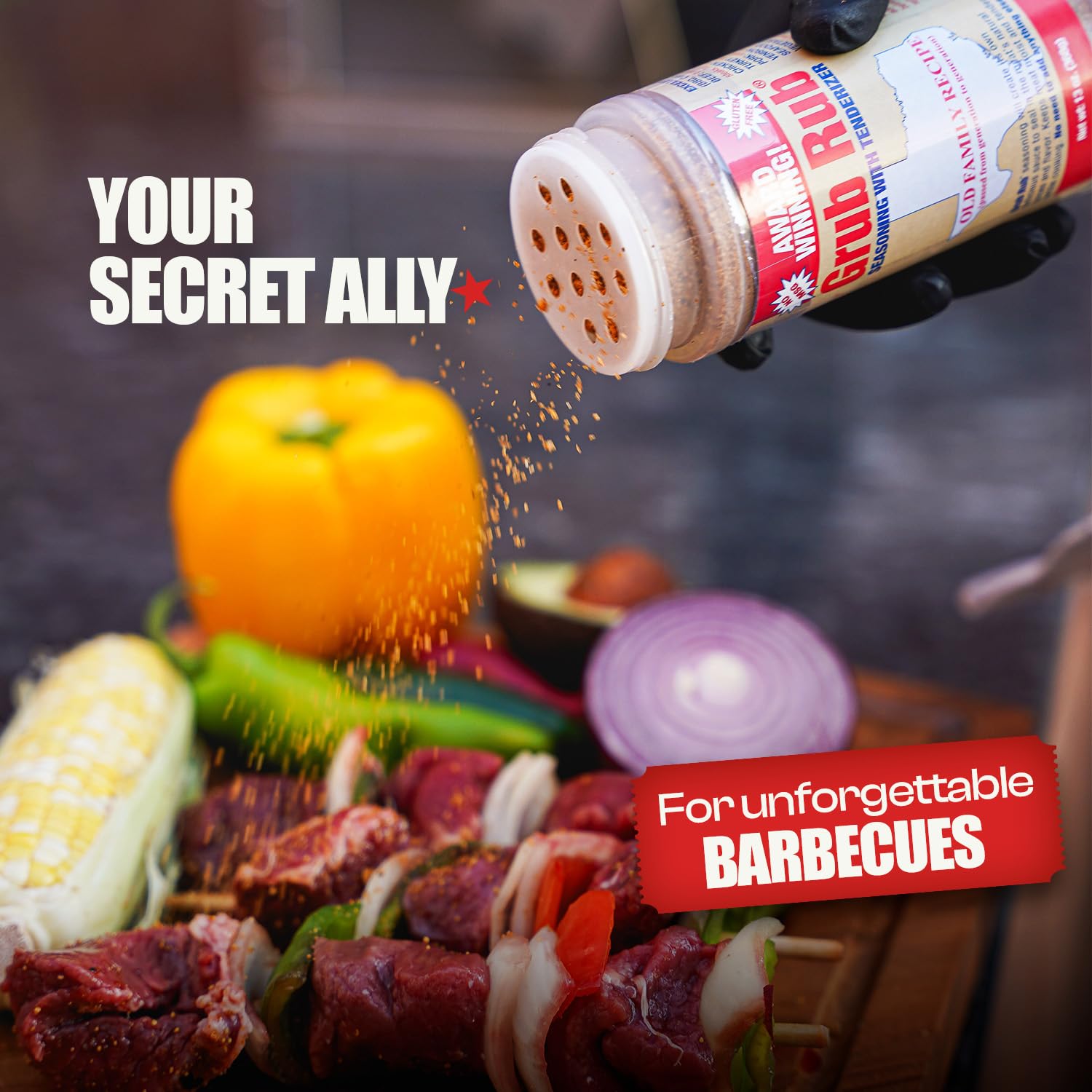 Grub Rub BBQ Blend – Award-Winning Seasoning Family Recipe For Smoking & Grilling Moist, Tender, Juicy Meats - Pork, Steak, Brisket, Seafood, Veggies & More 13 Ounce (Pack of 1) - Image 9