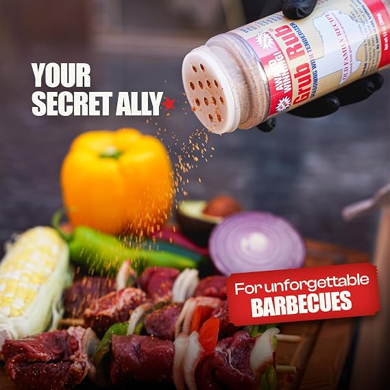 Grub Rub BBQ Blend Award-Winning Seasoning Family Recipe For Smoking & Grilling Moist, Tender, Juicy Meats - Pork, Steak, Brisket, Seafood, Veggies & More