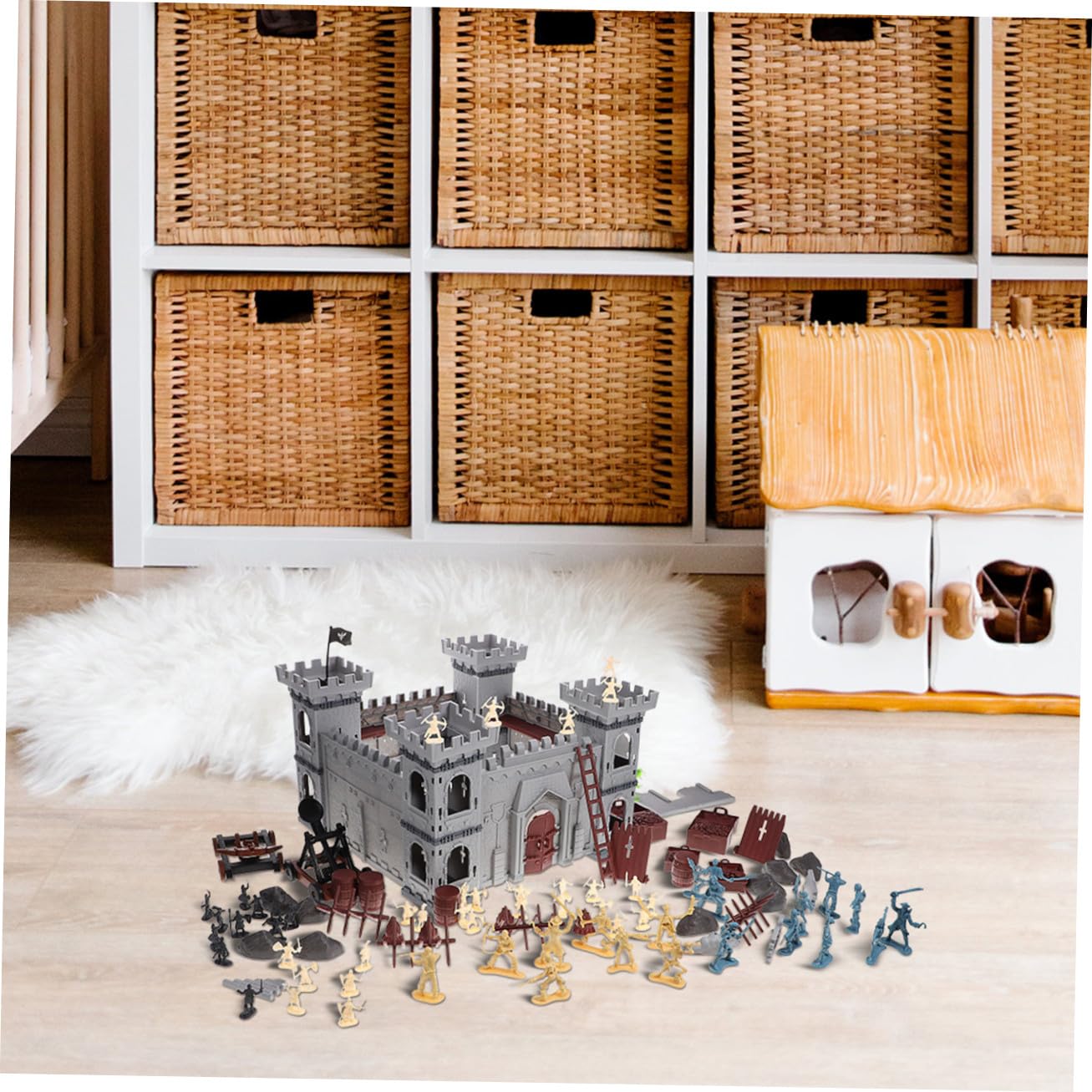 Set Castello Pirata da Assemblare in Plastica 310 Pezzi per Ragazzo Ragazza | Borsa Inclusa, Stile Pirata, per Compleanni e Festività Speciali, Uso Educativo e Decorativo
