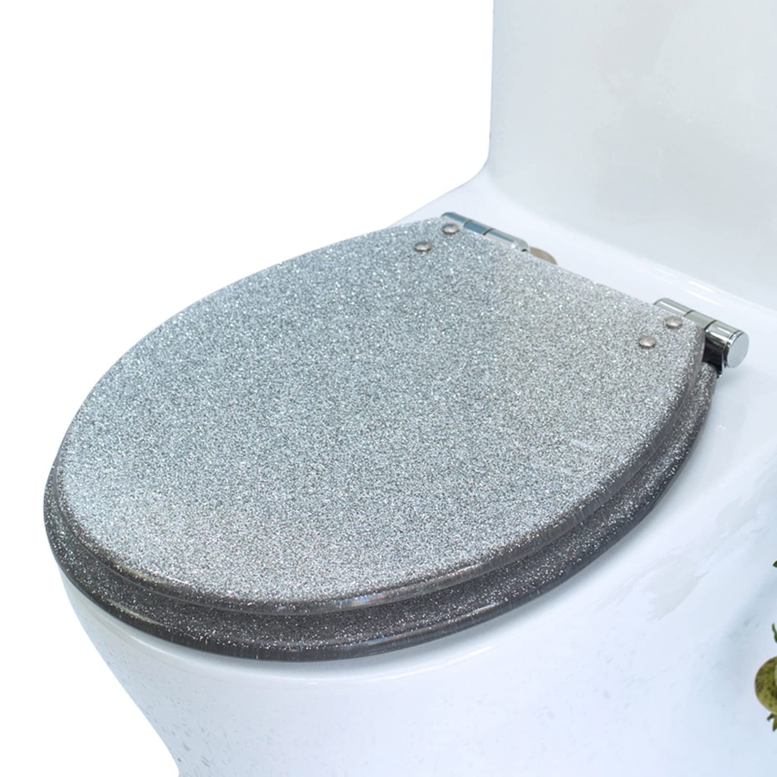 Tapa Inodoro 19 Patrones Diferentes, Tapa De WC Espesar, Tapadera WC Con Sistema De Bisagras De Cierre Suave, Antibacteriano E Impermeable, Cómodo E Higiénico (Color : N)
