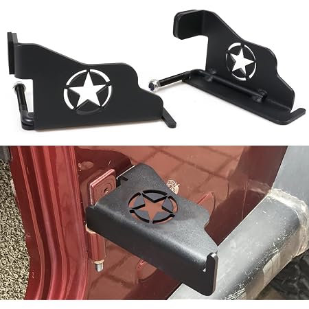 Pair Of Black Foot Peg Rest Pedals For Jeep Wrangler JK/JKU (2007-2017) — Aluminum Alloy 9 thumbnail image