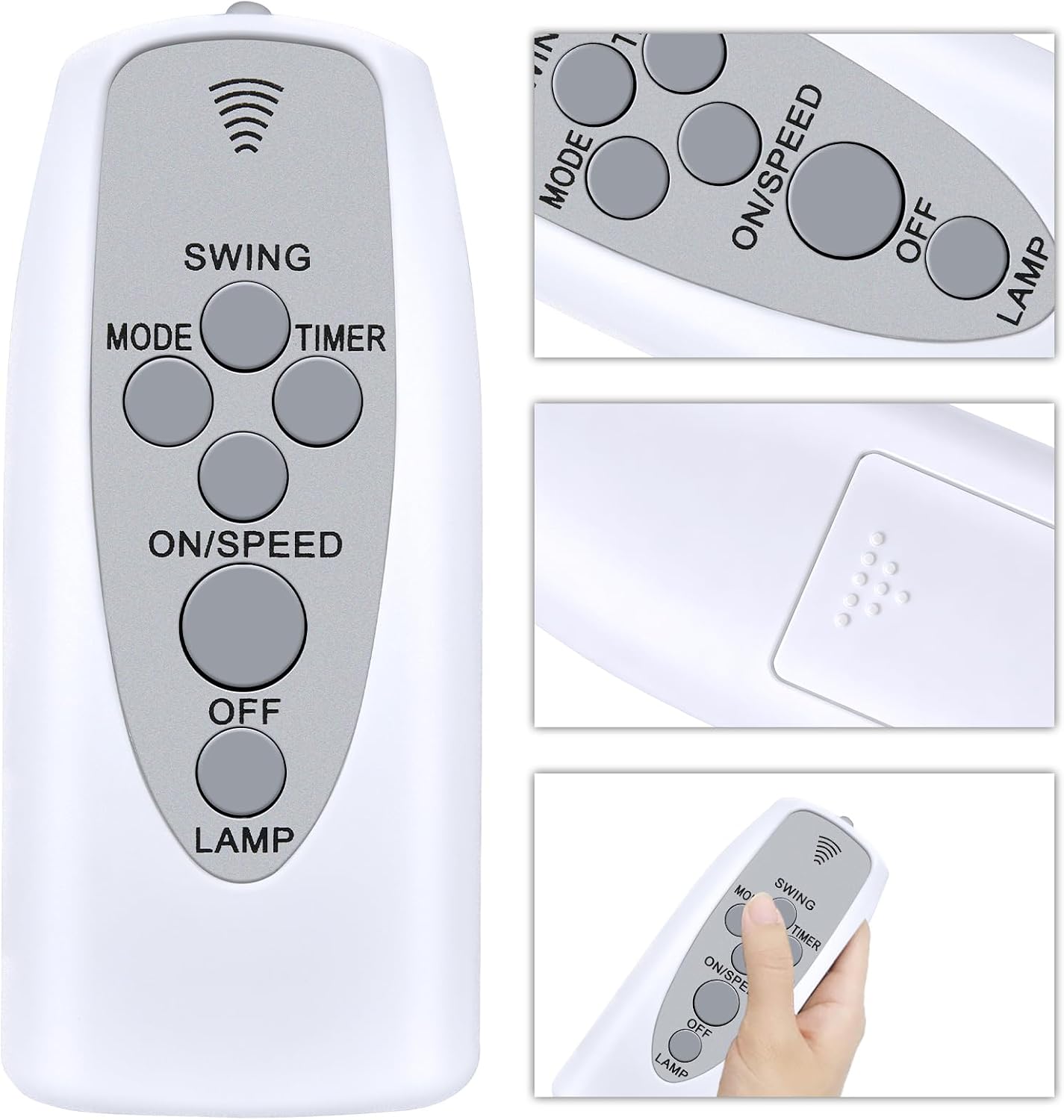 Replacement Remote for Simple Deluxe HIFANXWALL18BRC Fan | Compatible with Siavonce/ Springos/ Canddidliike/ Tornado Fan