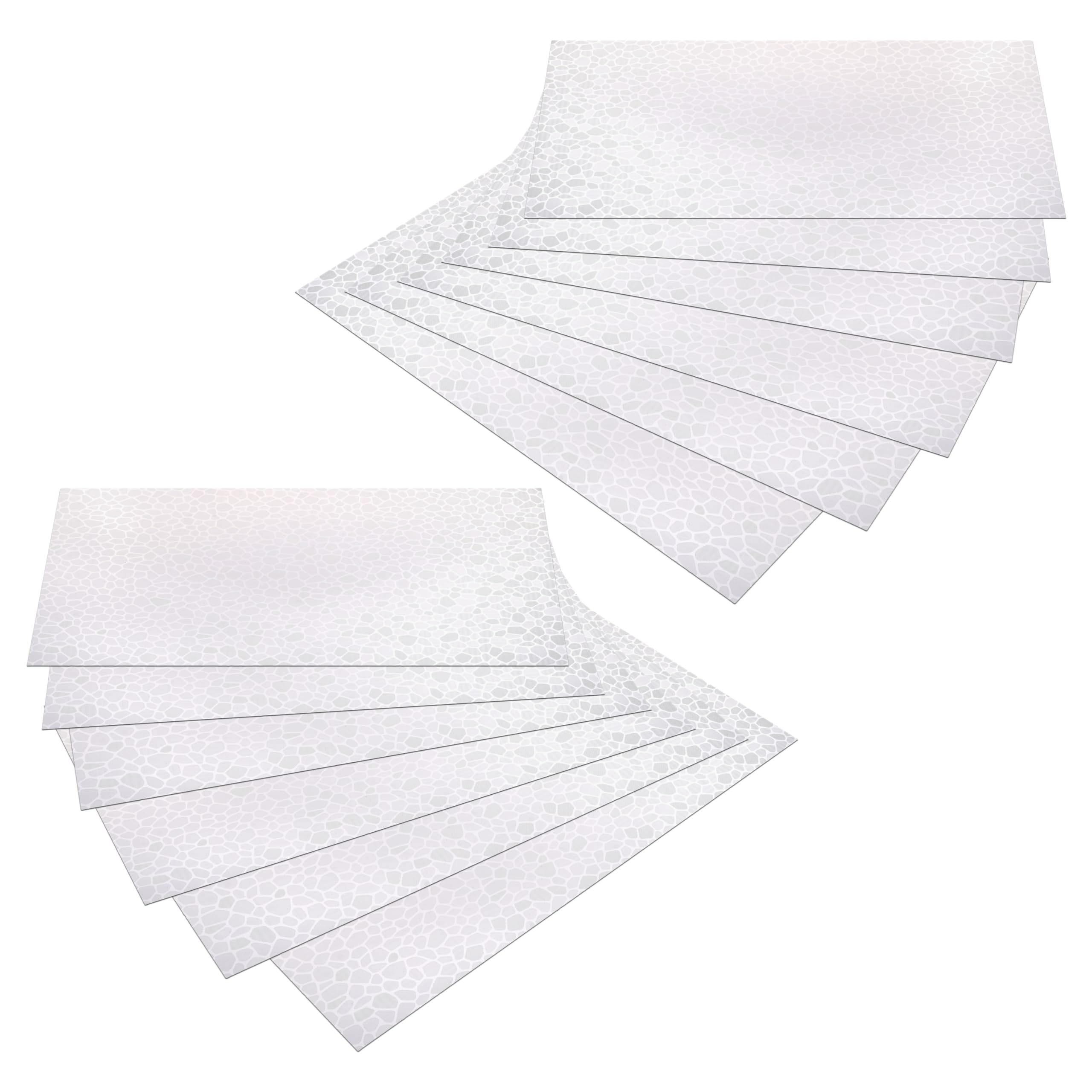 Kuber Industries Fridge Mats - 6 Pack White -16 Kuber Industries Fridge Mats - 6 Pack White -16