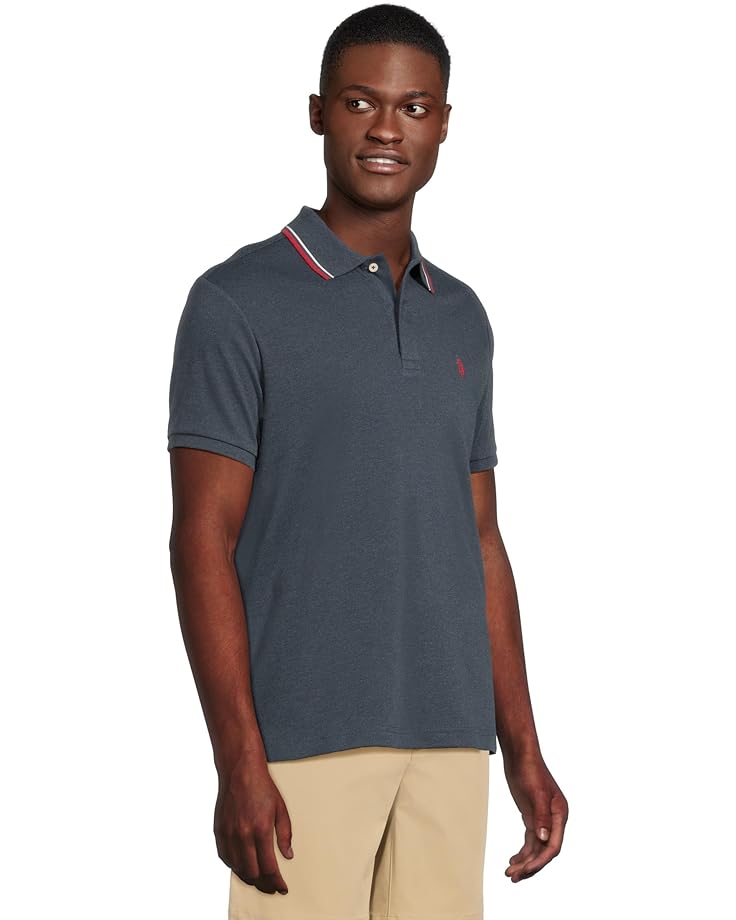 U.S. POLO ASSN. Slim Fit Tipped Interlock Knit Polo - #2 of 5