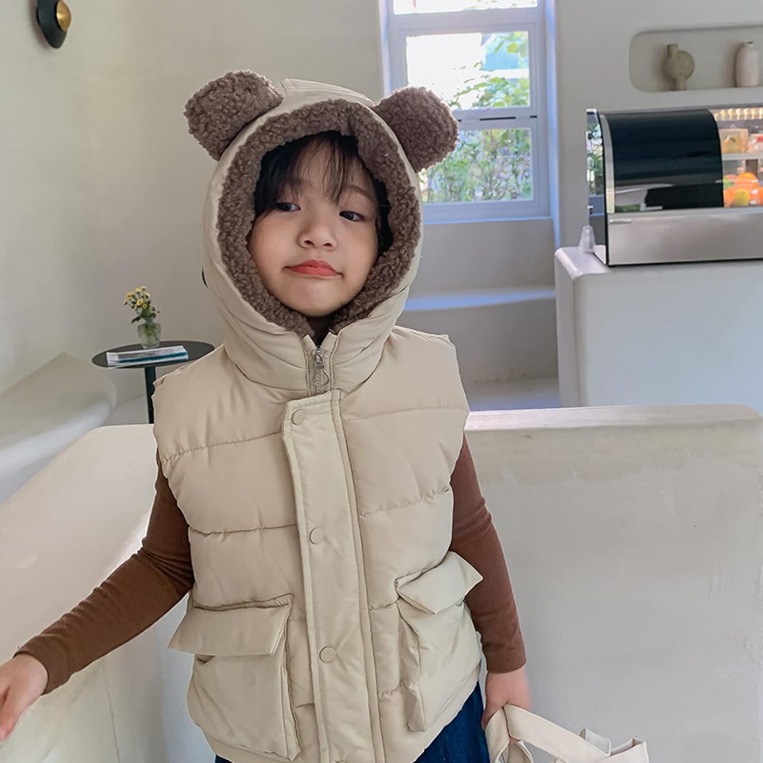 HIFEOS] 子供服 ダウンベスト ノースリーブ ジャケット ベスト 中綿