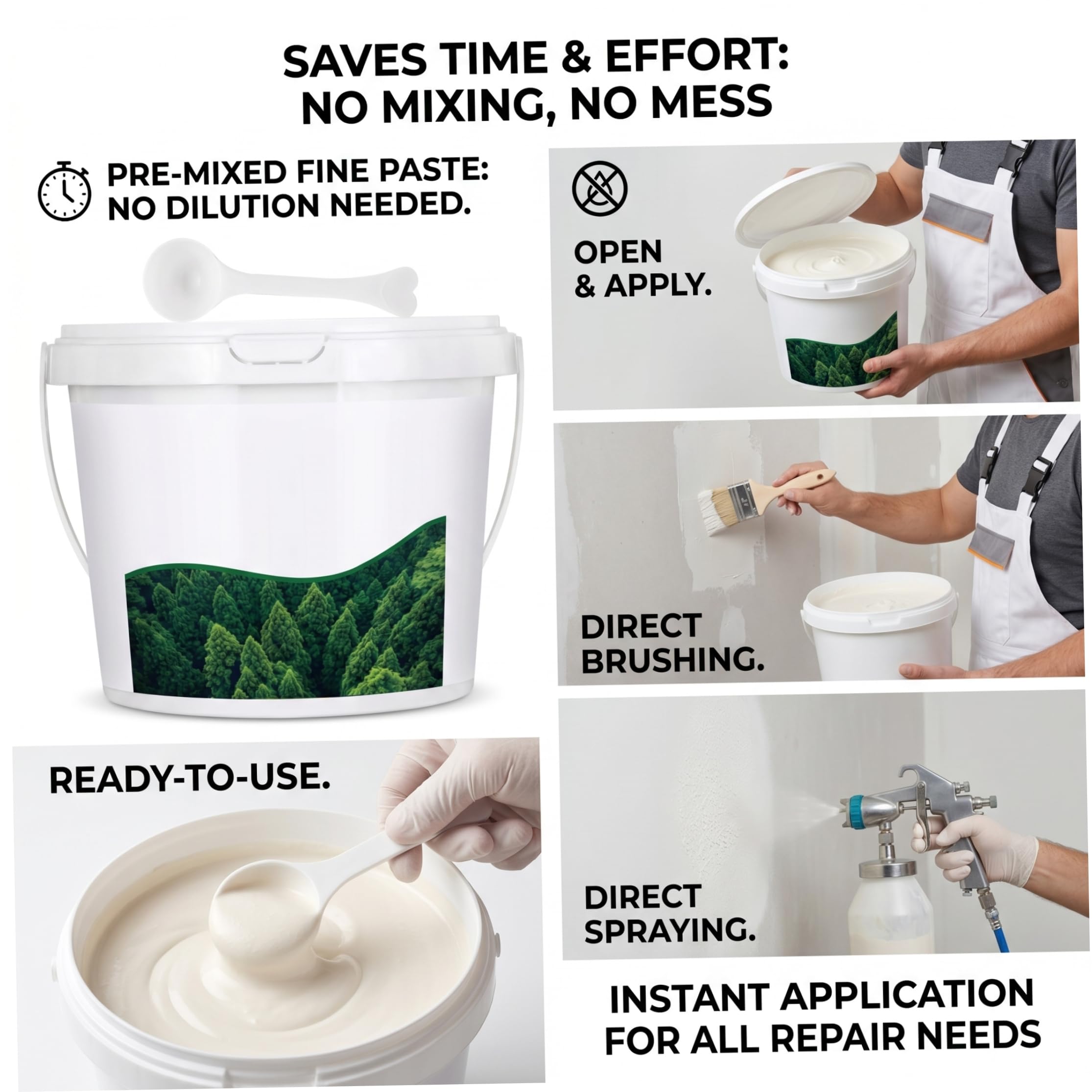 Peinture pour arbre|Peinture pour tronc d'arbre, 525 ml, imperméable, haute adhérence, blanche pour protection contre le gel, prête à l'emploi |.Blanc