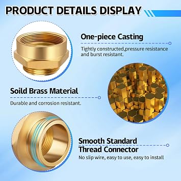 Fire Hydrant Hose Adapter, 2 NPT Female x 1-1/2 NST NH Male Hex Nipple