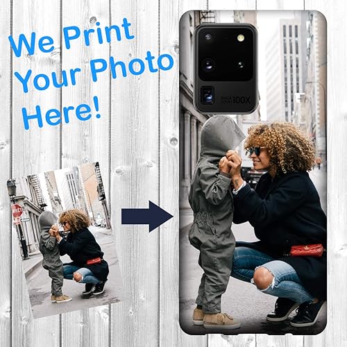 Miniatura 3 de MUNDAZE Funda personalizada con foto para Samsung Galaxy S20 Ultra de 6.9 pulgadas, protección de doble capa, crea una funda personalizada con tu