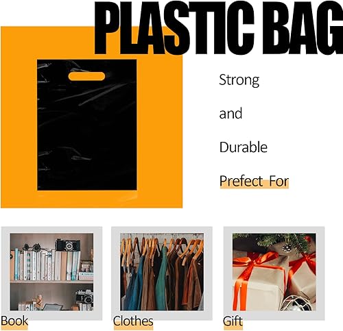 Miniatura 9 de Belinlen 100 bolsas de agradecimiento de 16 x 18 pulgadas para pequeñas empresas, bolsas de plástico para tiendas, boutique, fiesta, regalo, ropa y