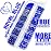 qiipii 2052Pcs Sapphire Blue Nail Art Rhinestones Kit Royal Blue Nail Charms Multi Shapes Crystal Flatback Rhinestones Big Gems + Round Beads Glass Stones Diamonds Jewels for Nails Faces Eyes Makeup