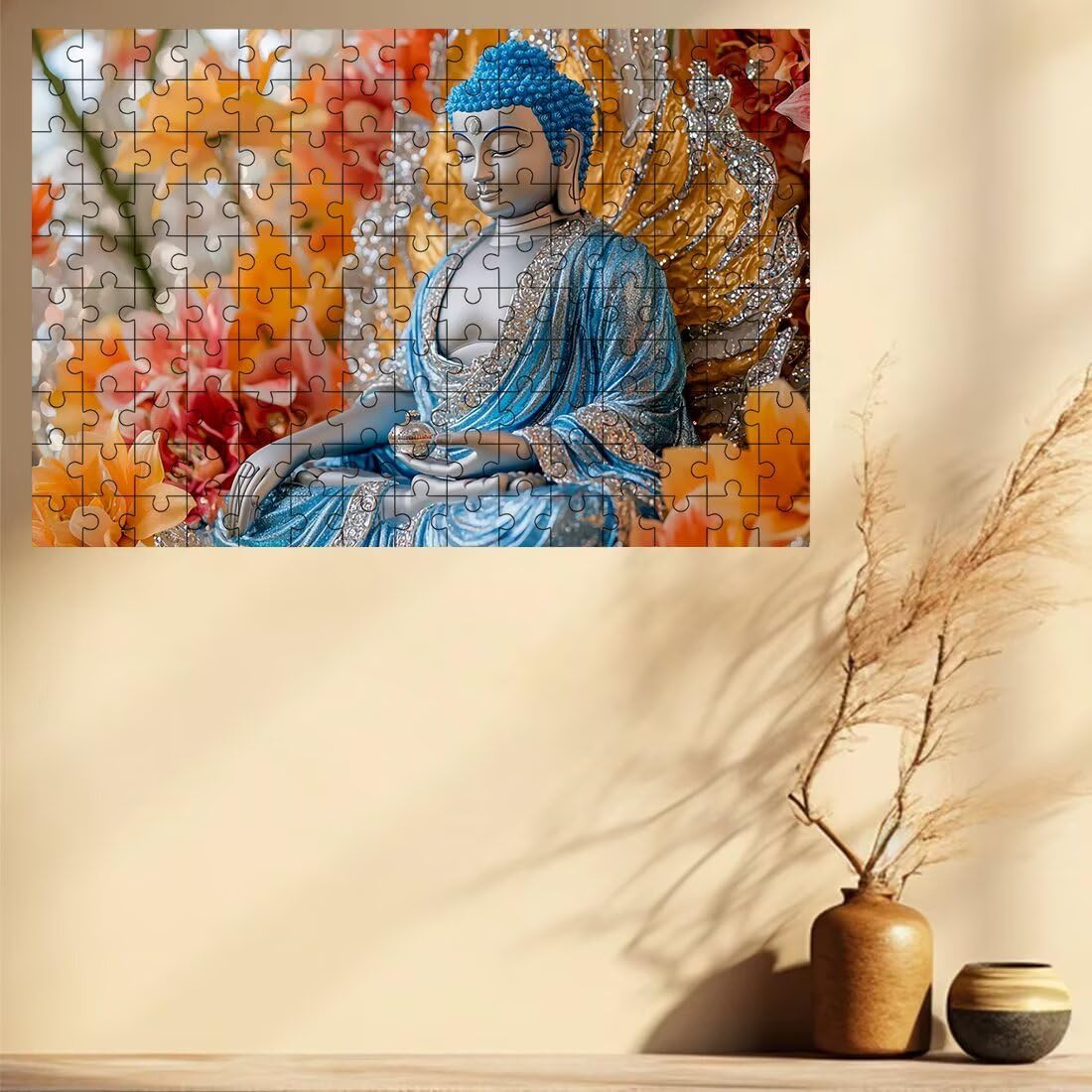 Puzzle 3000 elementów kwiatowe, abstrakcyjne puzzle dla dorosłych, klasyczne puzzle gry edukacyjne do aktywności rodzinnej, najwyższej jakości drewniane puzzle z pudełkiem na prezent dla mężczyzn
