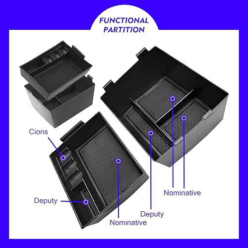 Miniatura 7 de XXCIWP Bandeja organizadora de consola central Maverick 2024 2023 para Ford Maverick 2024-2022, bandeja de consola central para reposabrazos