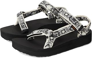 Teva Women's Midform Universal Sandal, Neon Floral Black/White, 8