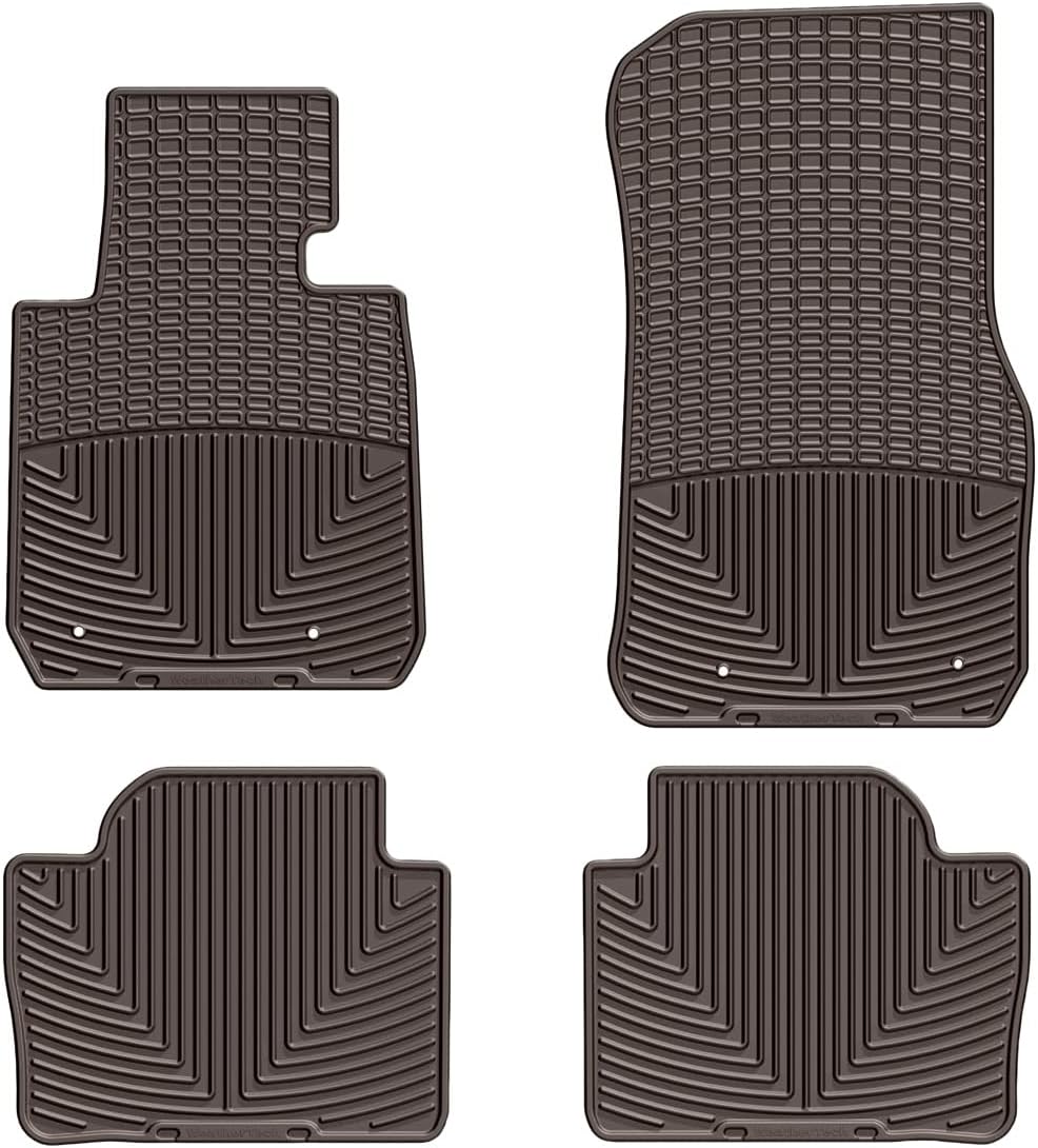 WeatherTech All-Weather Floor Mats for BMW 328i, 330e, 330i - 1st & 2nd Row (W267-W268), Black