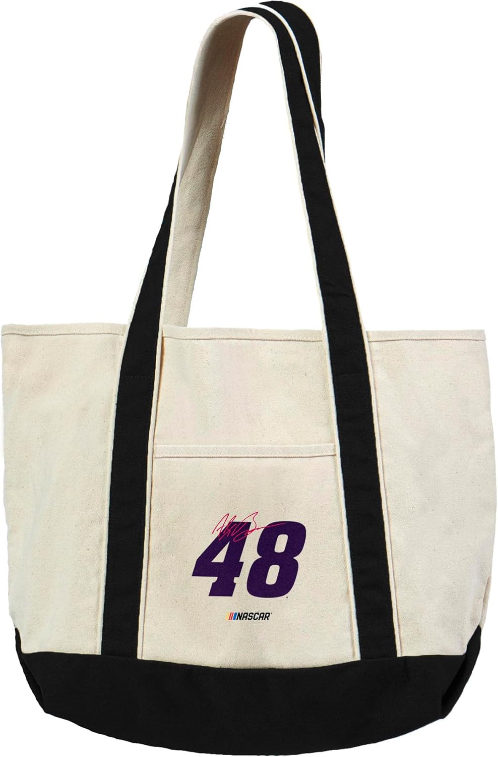 Northwest NASCAR Number Black Canvas Tote with Colored Strap