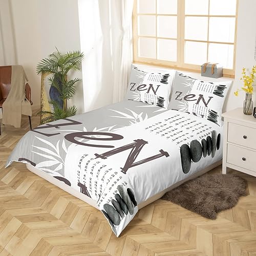 Miniatura 9 de Erosebridal Juego de funda de edredón geométrica, tamaño King, color negro y blanco, con lunares para niños, adolescentes, hombres, funda de edredón