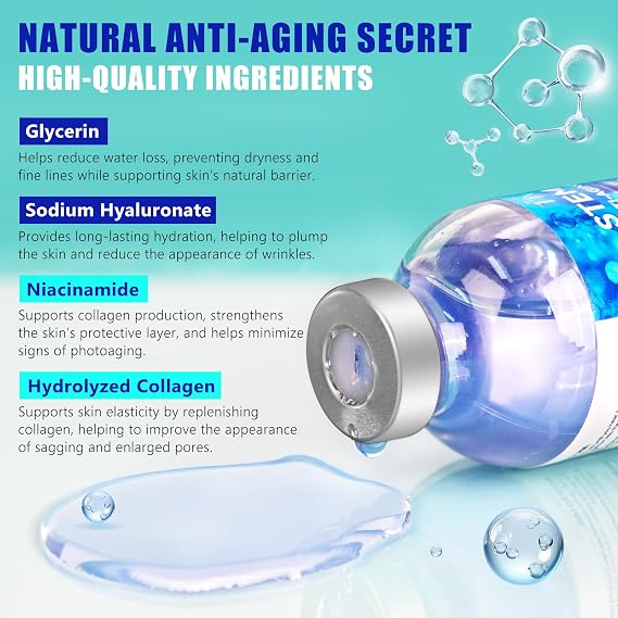 Stem Cell Serum for Face, Stem Cell Solution Ampoule for Firmer & Anti-Aging, Hydrating Facial Serum 35 Ml/1.2 Fl Oz