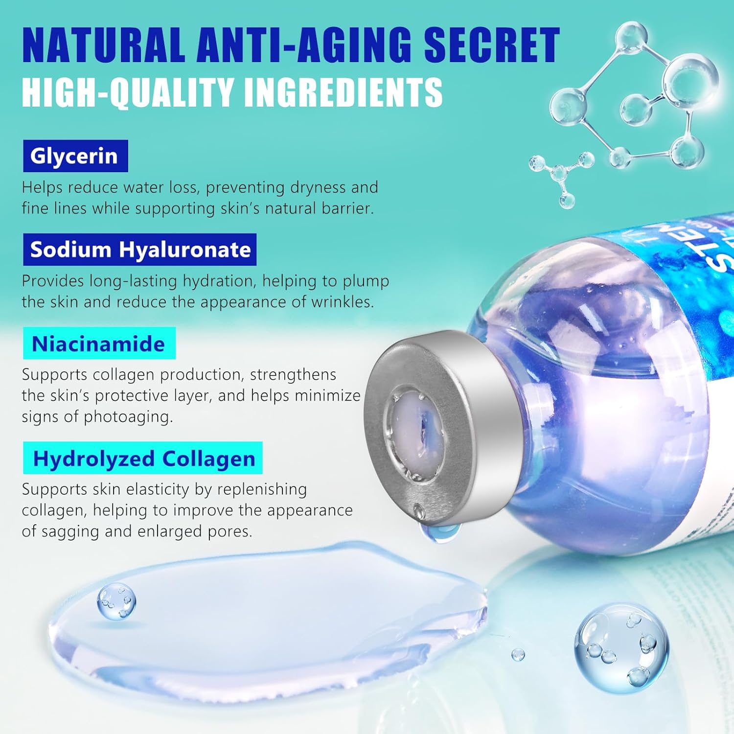 Stem Cell Serum for Face, Stem Cell Anti-Aging Ampoule, nti Aging Smooth Nourish & Moisturize Skin Serum, Replenish Skin Smooth Wrinkles All Skin type, Gentle & Effective - Image 4