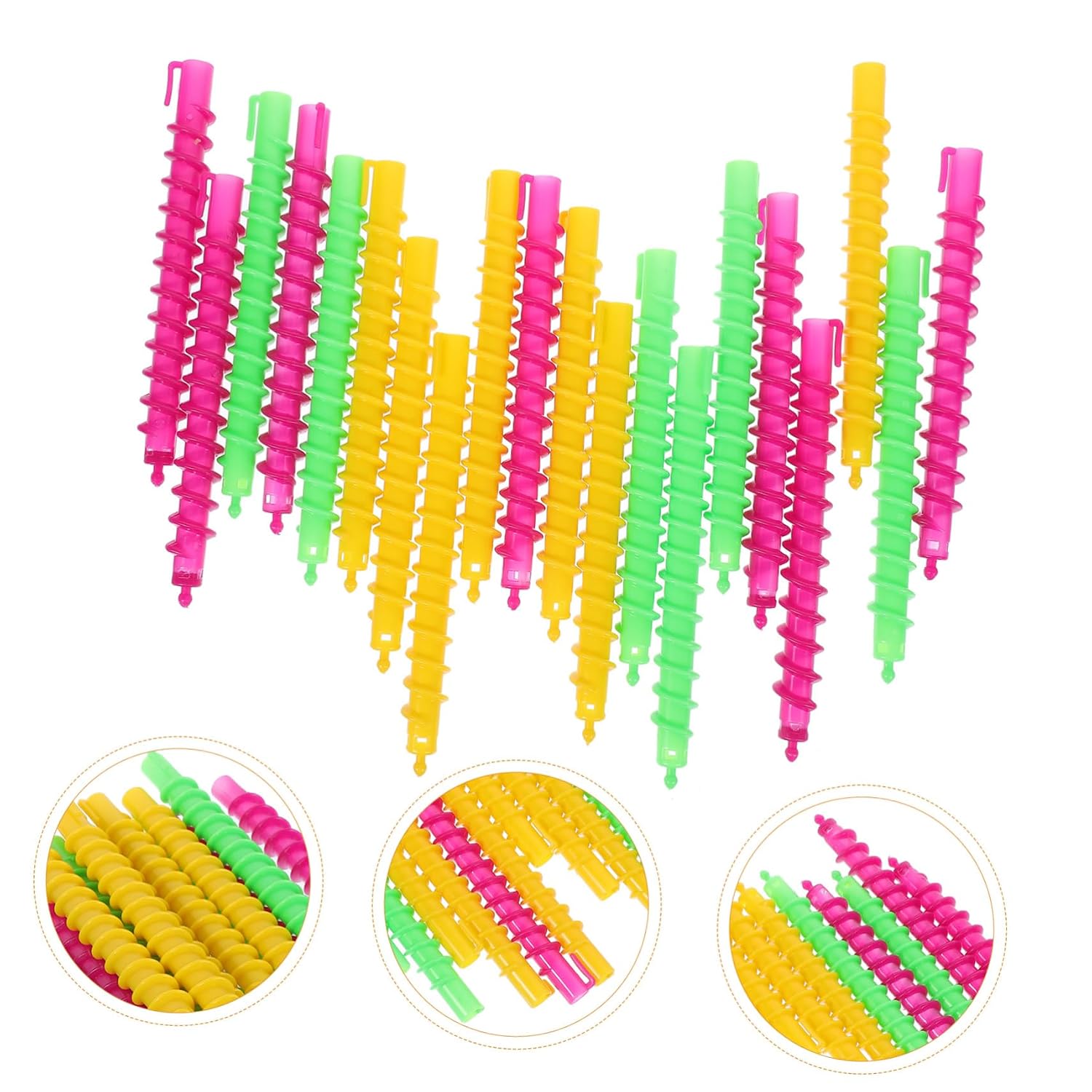 100Pcs Spiral Hair Perm Rods Versatile Hairdressing Tools for Salon Home Use Material for Secure Curls for Creating Beautiful Spiral Hairstyles