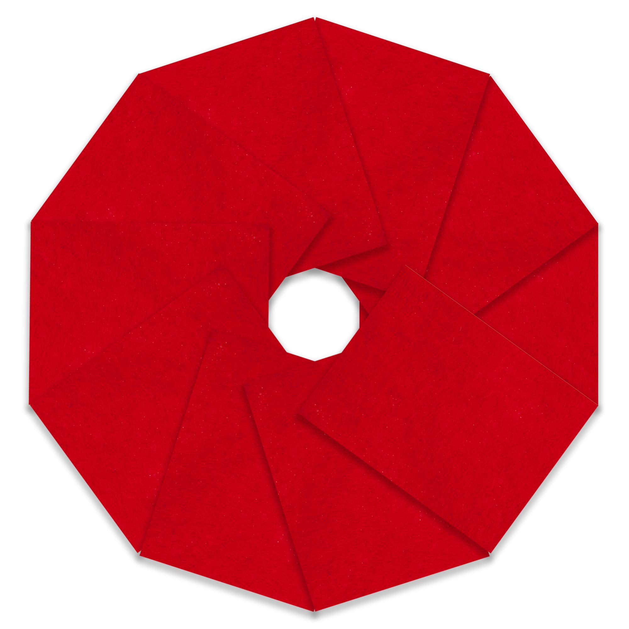 Trimits Craft Felt, 10 Pack, Oriental Red