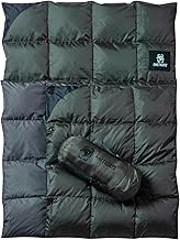 OneTigris Down Blanket, 76.8 x 53.1 inches (195 x 135 cm), Multi Blanket, Cold Protection, Camping, Outdoors, Throw, Comforter, Sleeping in Car, Ultra Lightweight, Tent Quilt, Soft, Warm, Compact