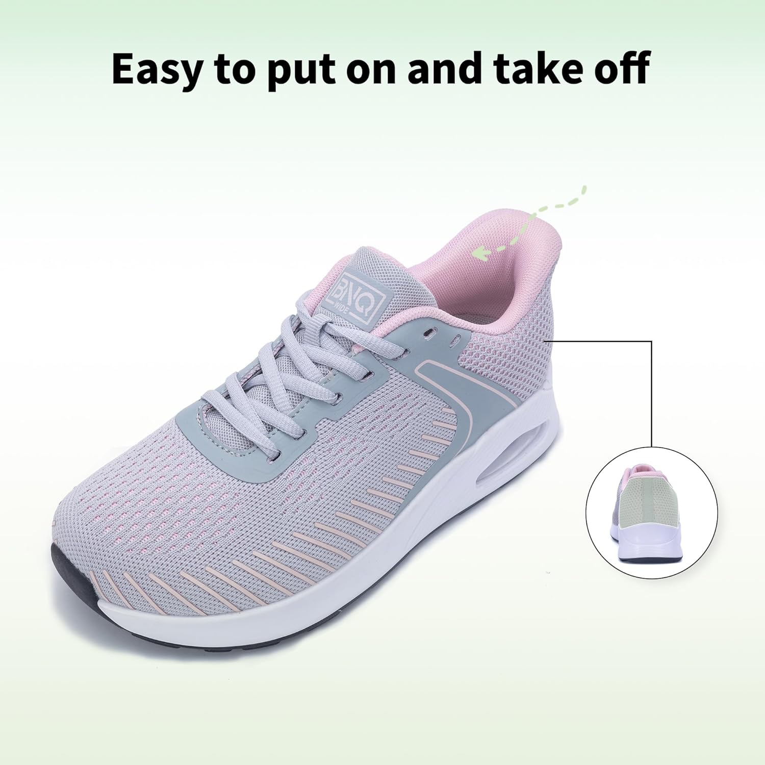 Women's Walking Shoes with Arch Support Wide Toe Box Plantar Fasciitis Orthotic Tennis Sneakers for Bunion Foot Pain Relief US 6-11 - Image 6