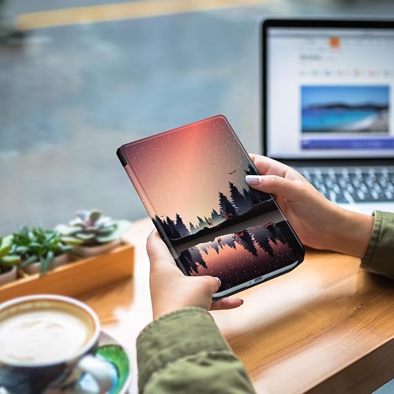 Gylint Case for Pocketbook Verse PRO 6 Inch 2023, Folding Folio Ultra-Thin PU Leather Stand Case Cover for Pocketbook Verse Pro 6'' PB629/634 Dusk