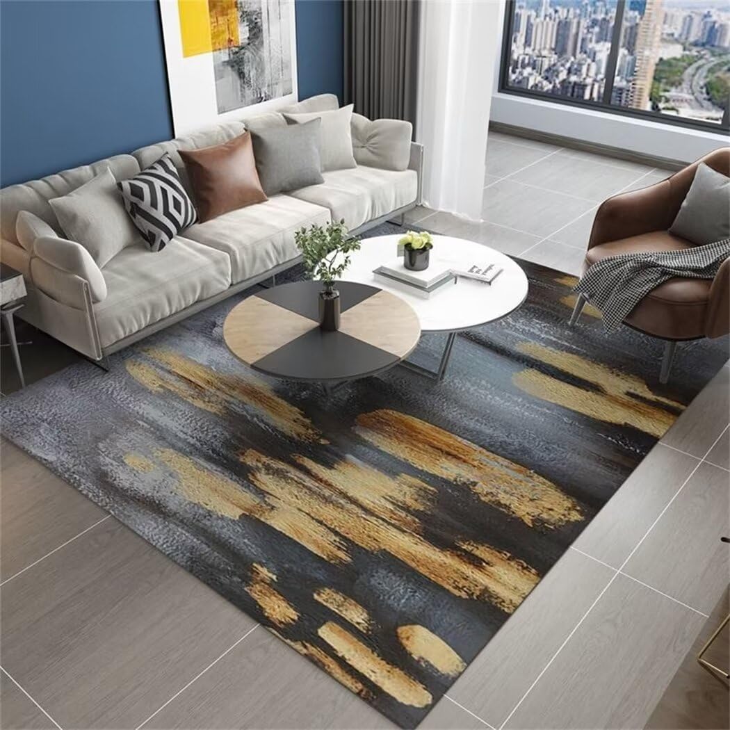 Tapis décontracté de salon idéal pour les moments en famille avec chien